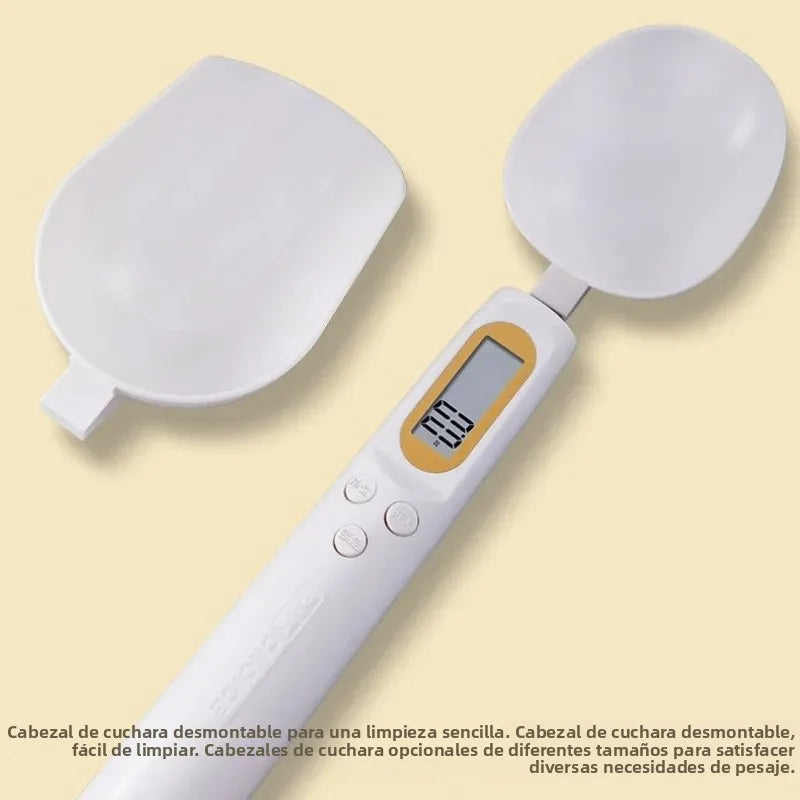 Cuchara Báscula Digital para Mascotas | Medición Precisa de Comida