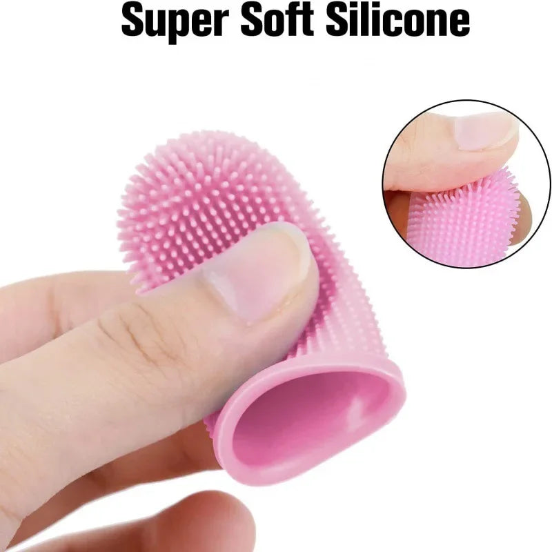 Cepillo de Dientes de Silicona para Perros y Gatos - Limpieza Dental 360°