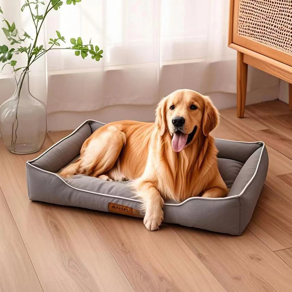 Cama para Perros y Gatos - Cuatro Estaciones, Impermeable, Acolchada y Resistente a Mordiscos