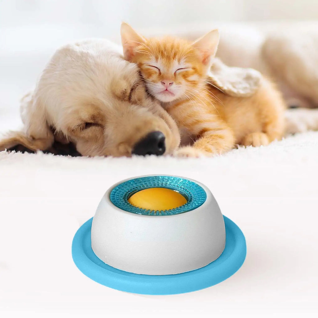 Comedero Lento Interactivo para Perros y Gatos - Juguete Lamer Antiengullimiento