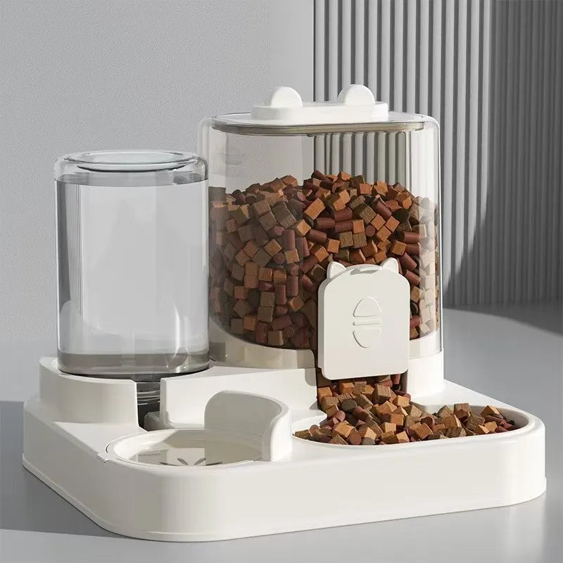 Comedero Automático con Fuente de Agua para Perros y Gatos - Gran Capacidad 2L