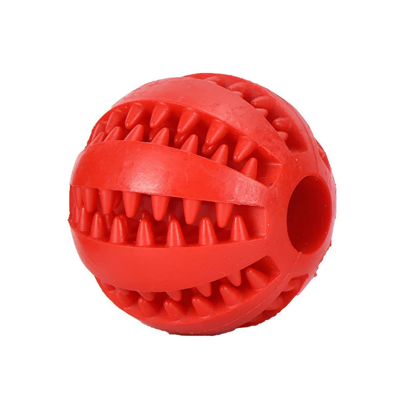 Pelota Interactiva de Goma para Perros - Juguete Mordedor, Limpieza Dental y Dispensador de Snacks