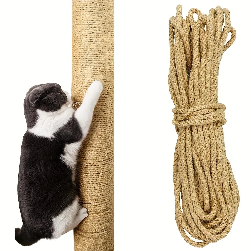 Cuerda de Sisal Natural para Rascador de Gatos — DIY Protector de Muebles | 10m, 20m o 50m