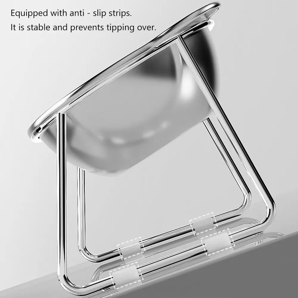 Comedero Elevado de Acero Inoxidable 304 para Gatos y Cachorros — Diseño Inclinado 15°